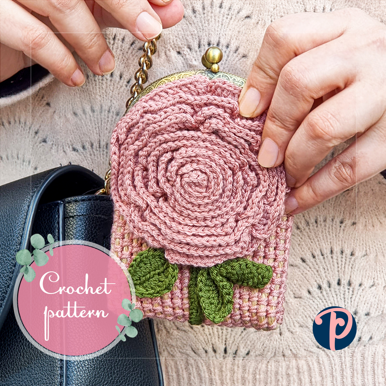 Floral crochet Purse pattern